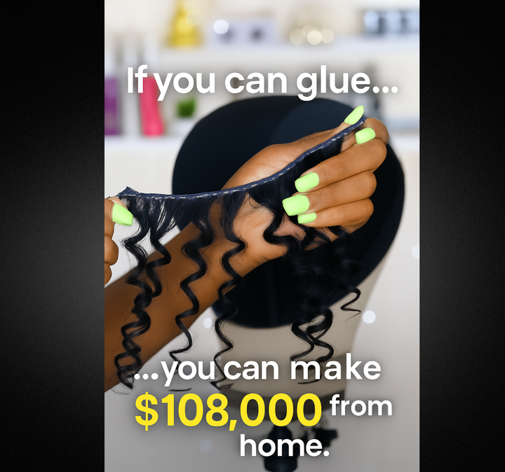 Earn like a pro! Enjoy a beginner-friendly wig designer course and earn up to 108k annually after completion.