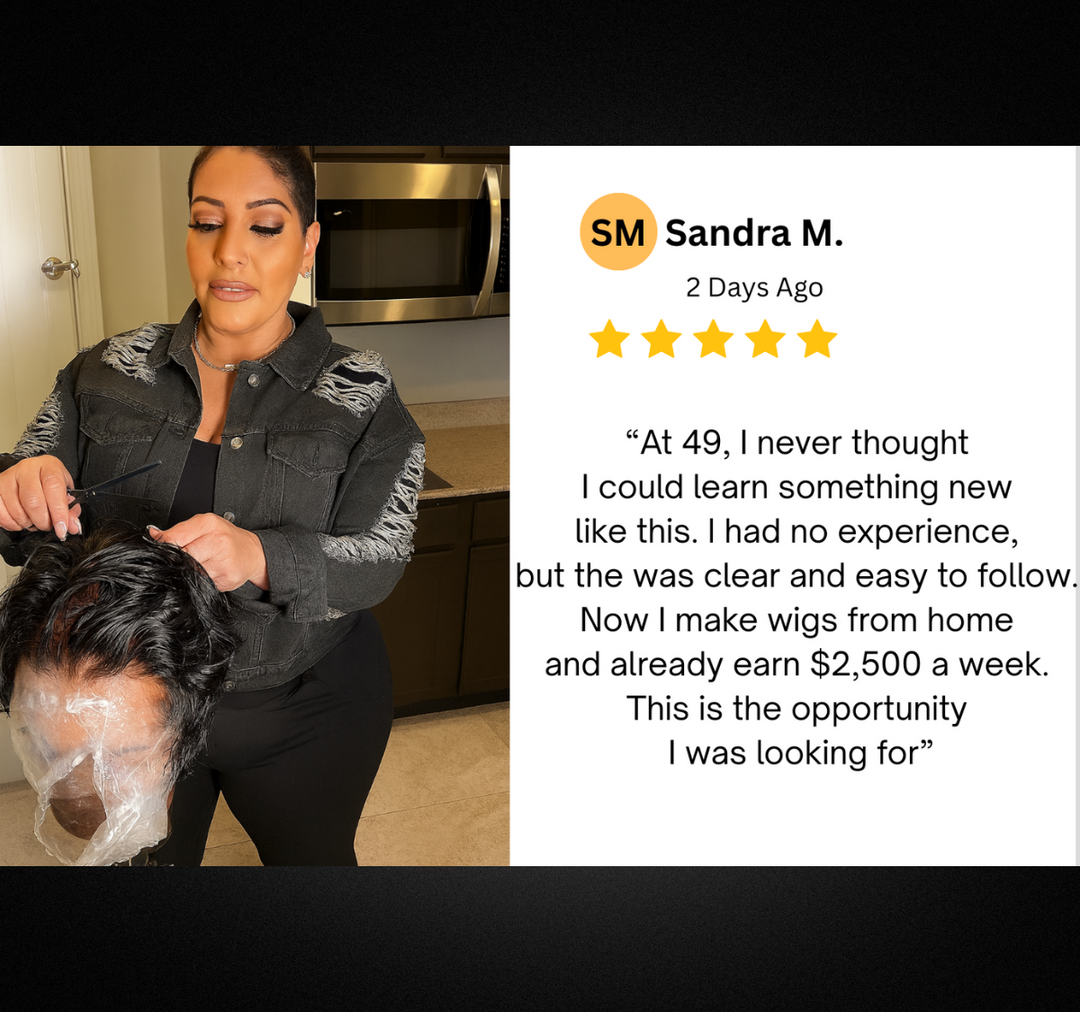 Earn like a pro! Enjoy a beginner-friendly wig designer course and earn up to 108k annually after completion.